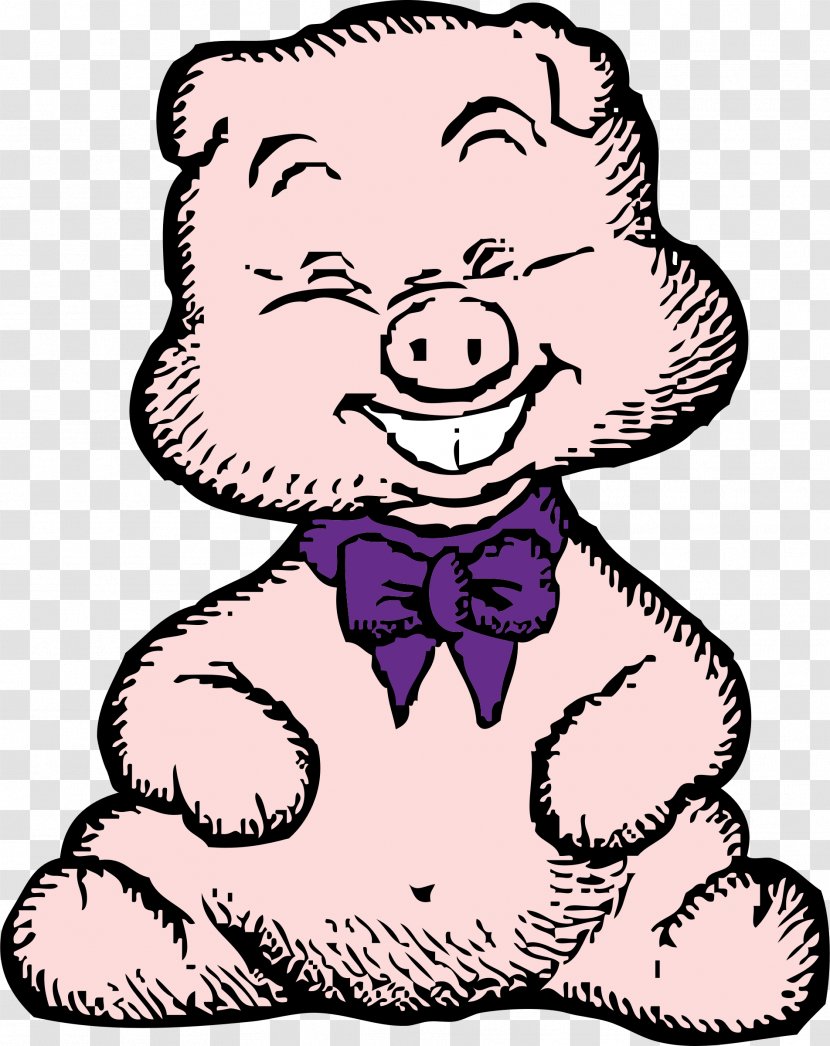 Domestic Pig Clip Art - Cartoon Transparent PNG