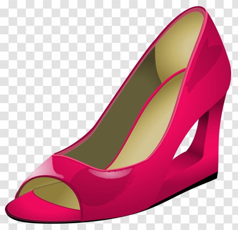 High-heeled Footwear Court Shoe Clip Art - High Heeled - Gold Heart Clipart Transparent PNG