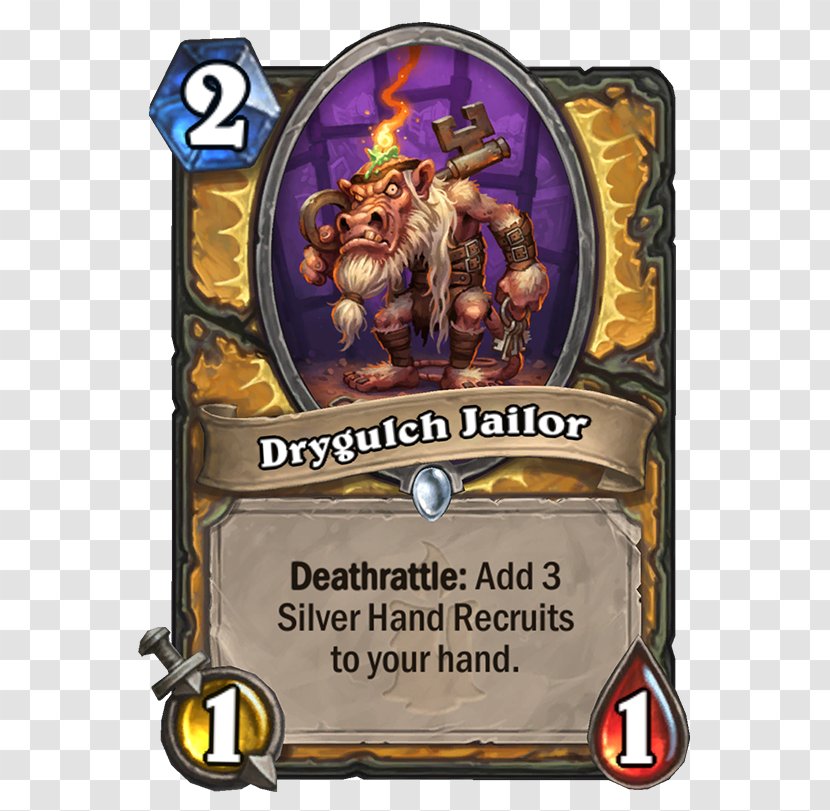 Hearthstone Drygulch Jailor Silver Hand Recruit The Paladin Transparent PNG