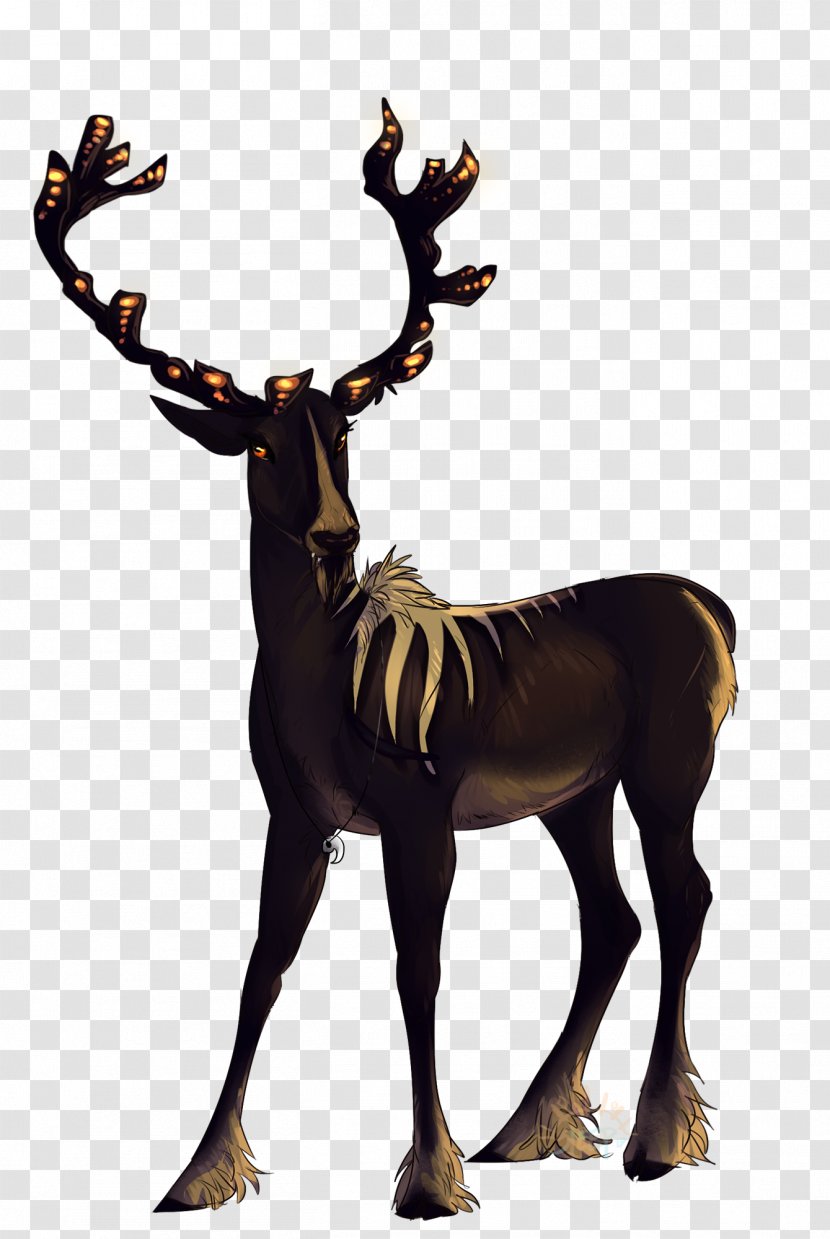 Reindeer Antelope Horn Terrestrial Animal Wildlife - Deer Transparent PNG