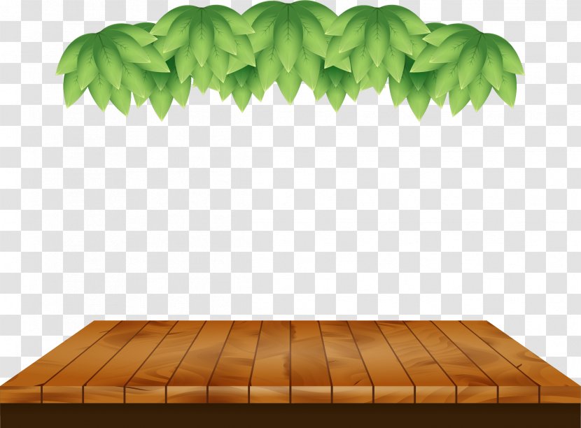 Wood Vecteur Computer File - Table - Wooden Stage Leaves Transparent PNG