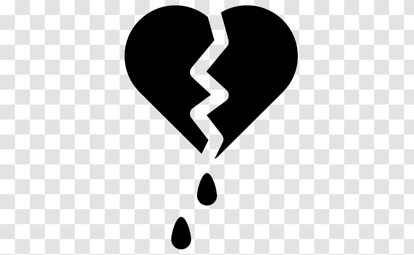 Broken Heart - Silhouette Transparent PNG