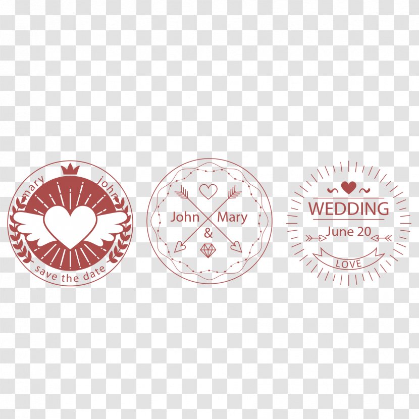 Wedding Logo Creativity Label - Pink - Love Transparent PNG