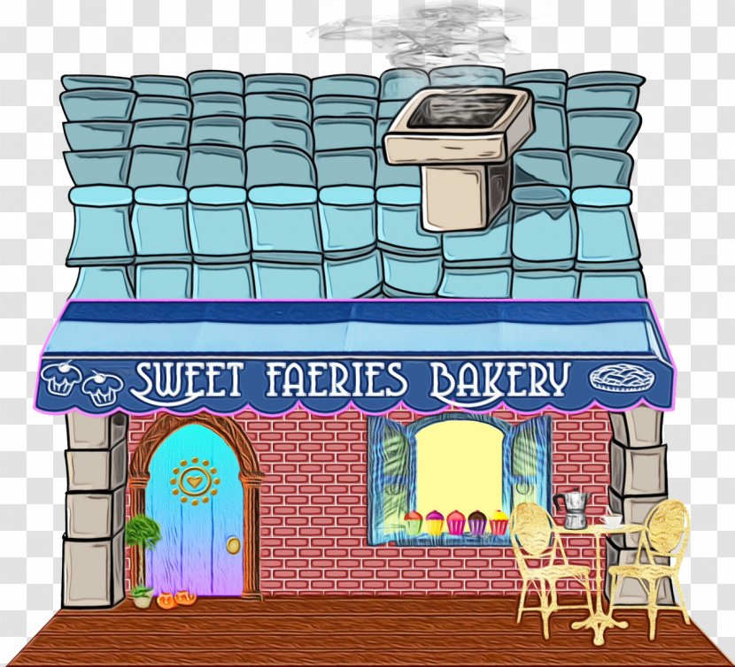 Cartoon Architecture Furniture House Room - Wet Ink - Fictional Character Playset Transparent PNG