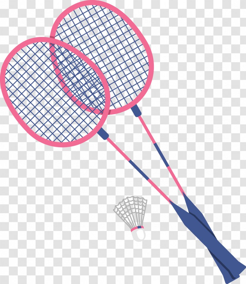 Badmintonracket Shuttlecock - Racket - Vector Flat Badminton Transparent PNG