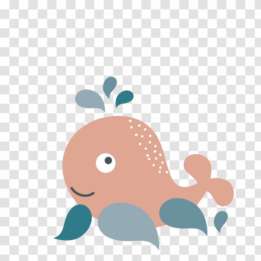 Whale Childhood Wakaba Nursery Sticker - Marine Mammal Transparent PNG