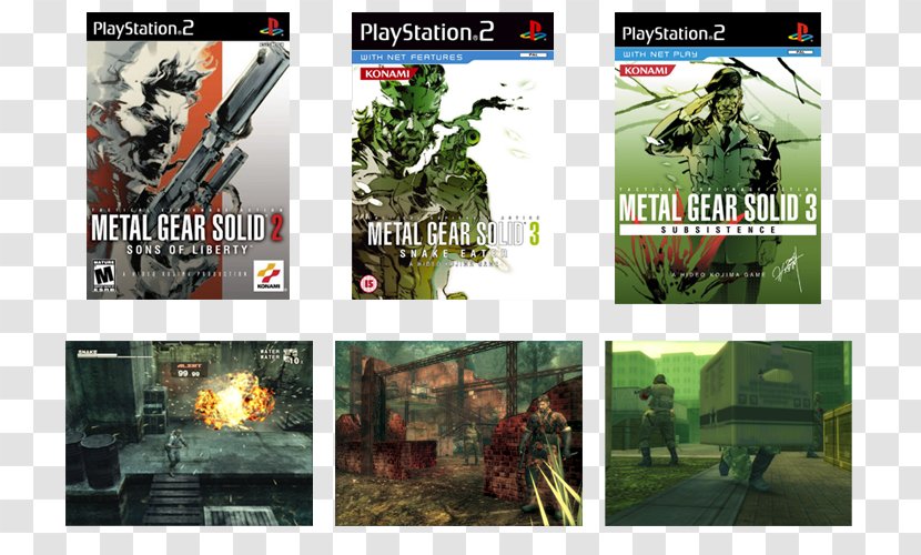 Metal Gear Solid 3: Snake Eater V: The Phantom Pain 2: Sons Of Liberty PlayStation 2 - V - 4 Guns Patriots Transparent PNG