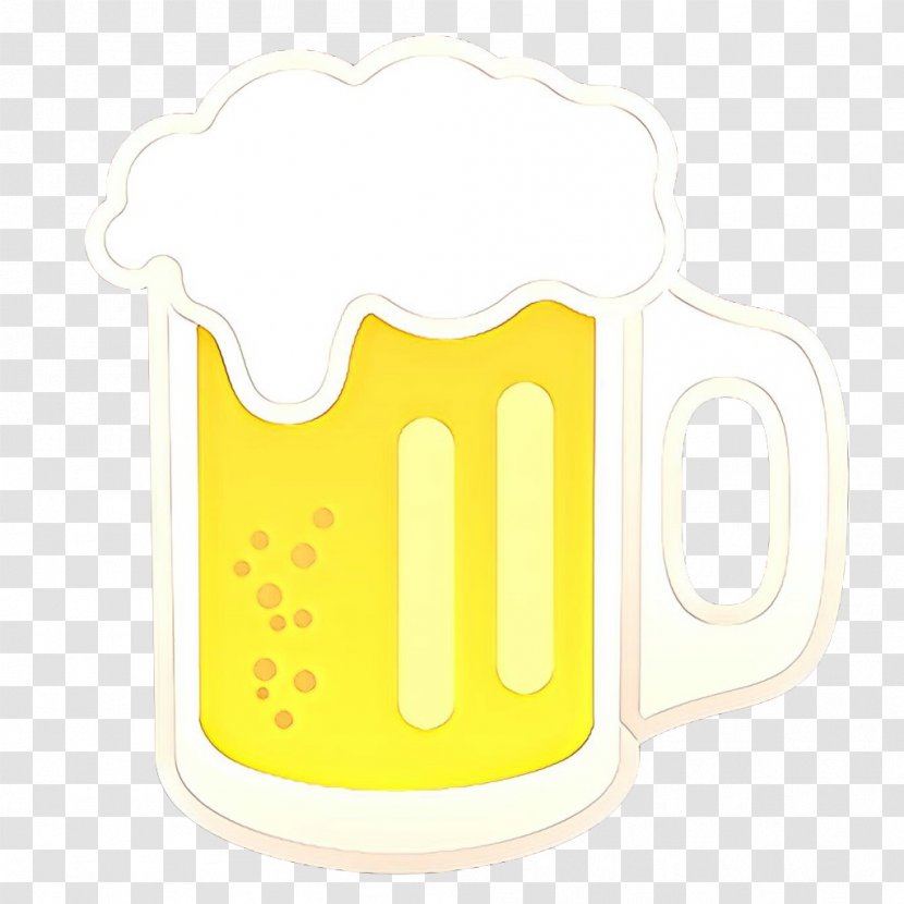 Yellow Background - Drinkware - Pint Glass Tableware Transparent PNG