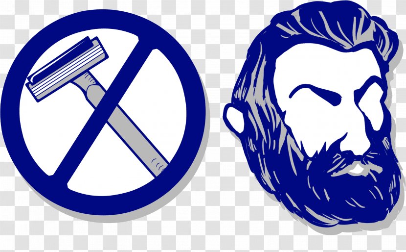 Movember Shaving Beard November Clip Art - Blue - No Shave Day Mustache Transparent PNG