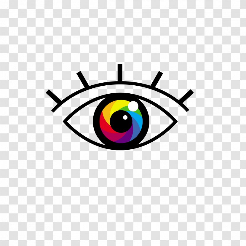 Eye Logo Icon - Flat Transparent PNG