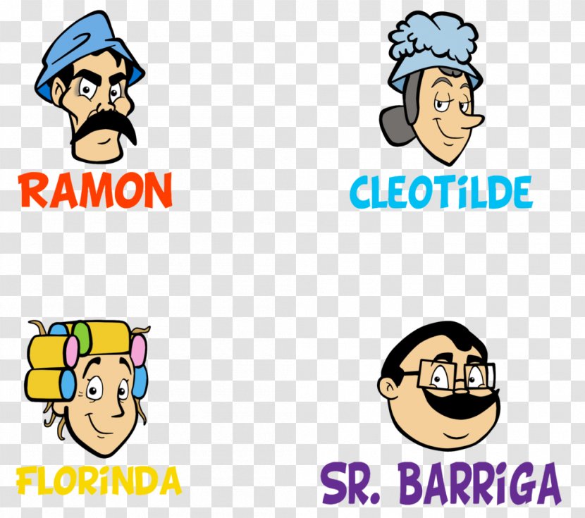 El Chavo Del Ocho Señor Barriga Quico Doña Florinda Jaimito Cartero - Text Transparent PNG