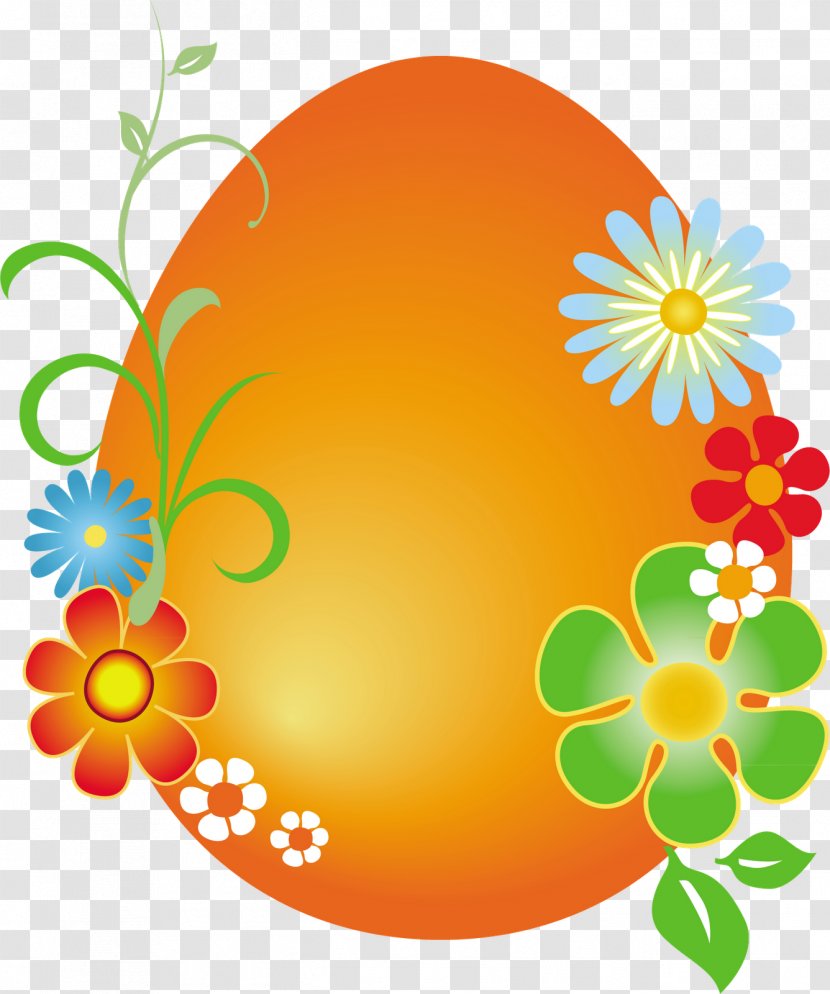 Easter Bunny Egg Christmas Clip Art - Orange Transparent PNG