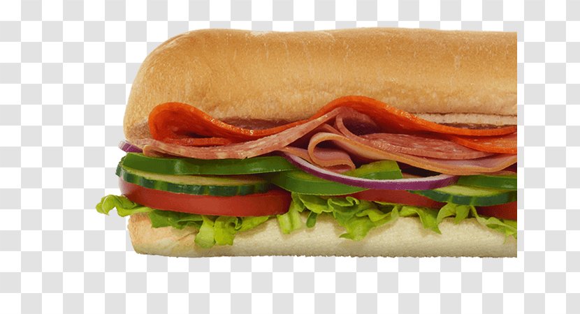 Submarine Sandwich SUBWAY Bacon Salad - Meal - Sub Transparent PNG