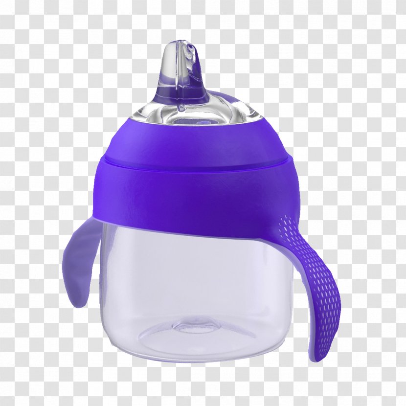 Baby Bottle Pacifier Sippy Cup - Silhouette - Purple Transparent PNG