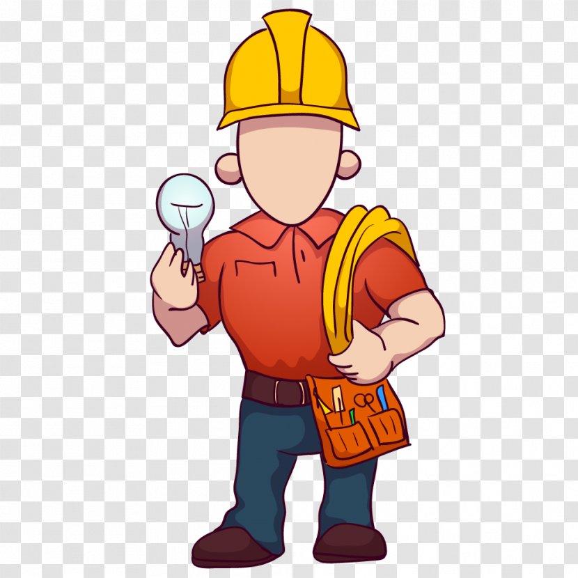 Electrician Vector Graphics Clip Art Electrical Engineering - Finger Transparent PNG