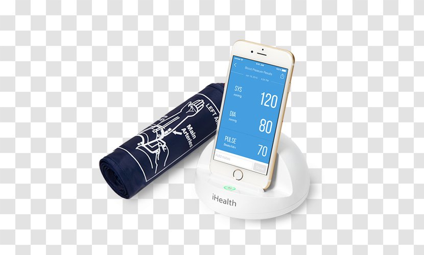 Sphygmomanometer Monitoring Blood Pressure Arm - Feature Phone Transparent PNG
