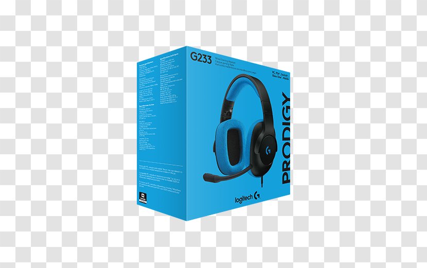 Microphone Logitech G233 Prodigy Gaming Headset Headphones - Sony Playstation 4 Pro Transparent PNG