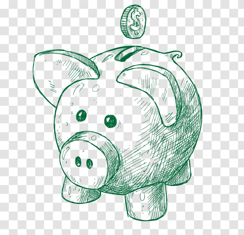 Piggy Bank Saving Euclidean Vector Finance Money - Investment Fund Transparent PNG