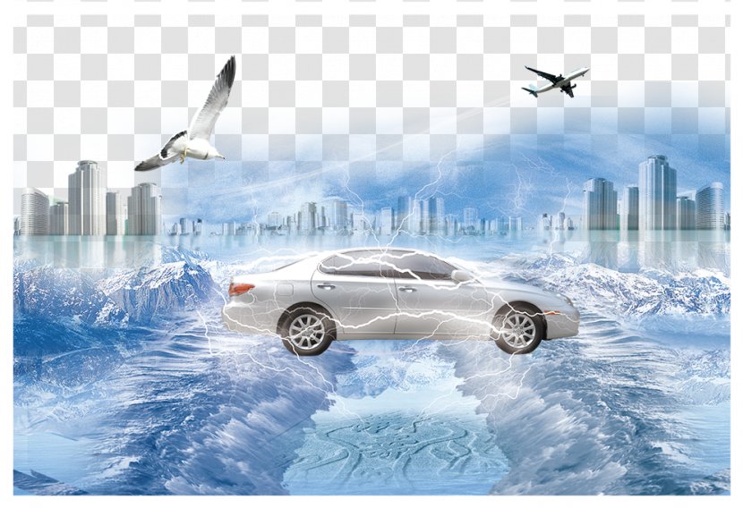 Car Download Wallpaper - Sky - Water Transparent PNG