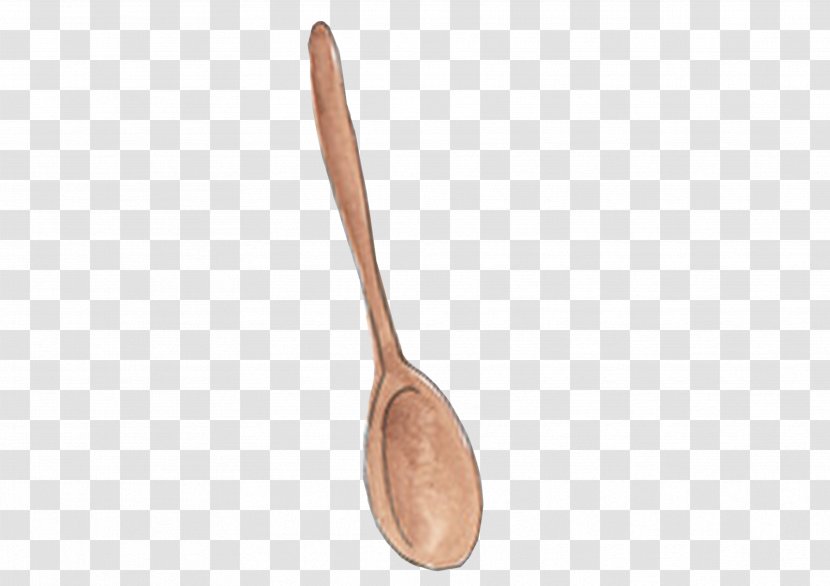 Wooden Spoon - Hand-painted Transparent PNG