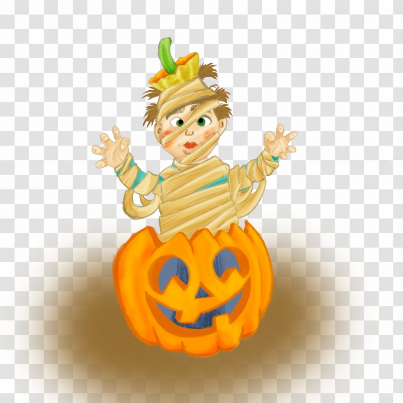 Pumpkin Calabaza Christmas Ornament Day Figurine - Food Transparent PNG