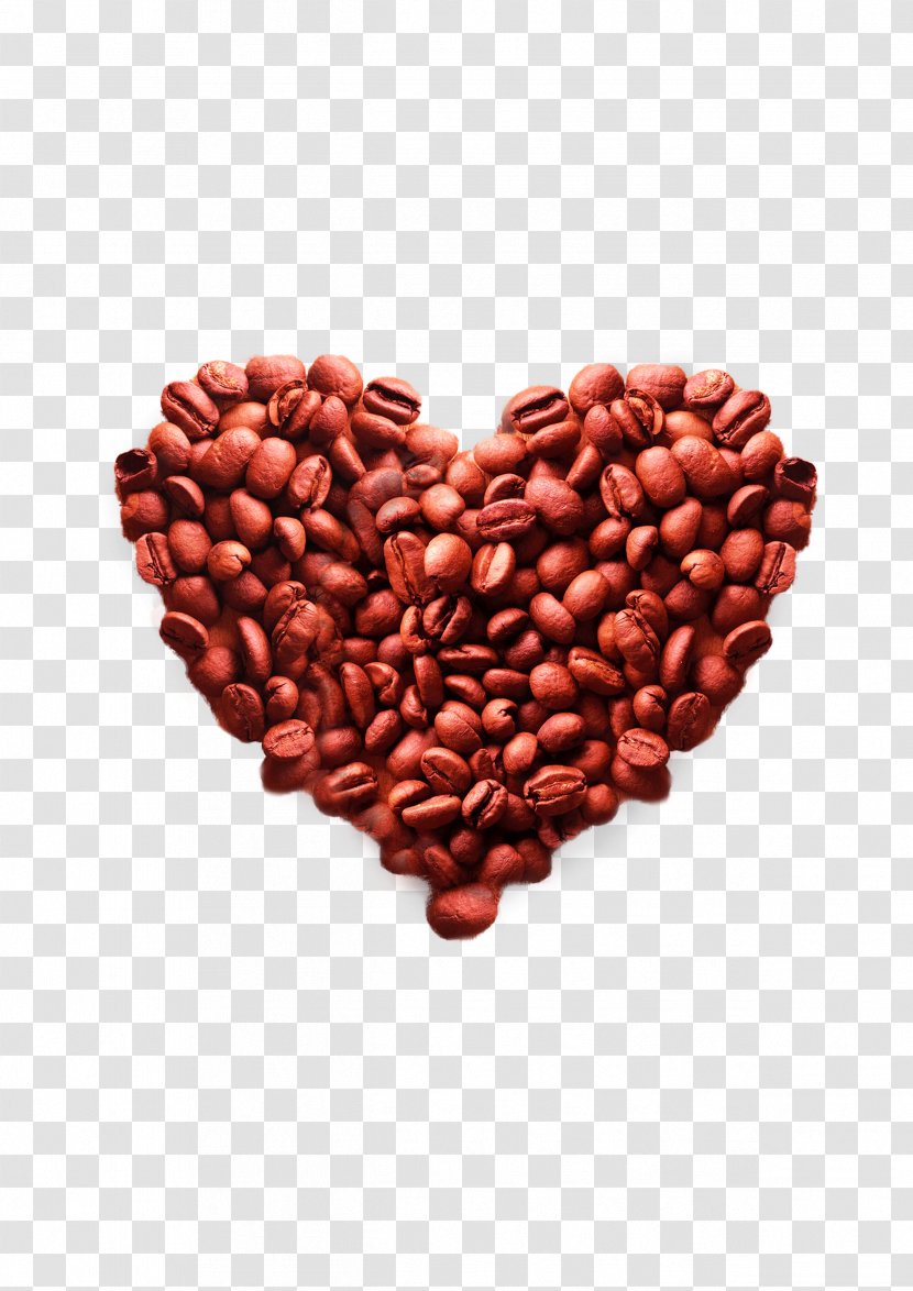Instant Coffee Cappuccino Cafe - Heart Shaped Beans Child Transparent PNG