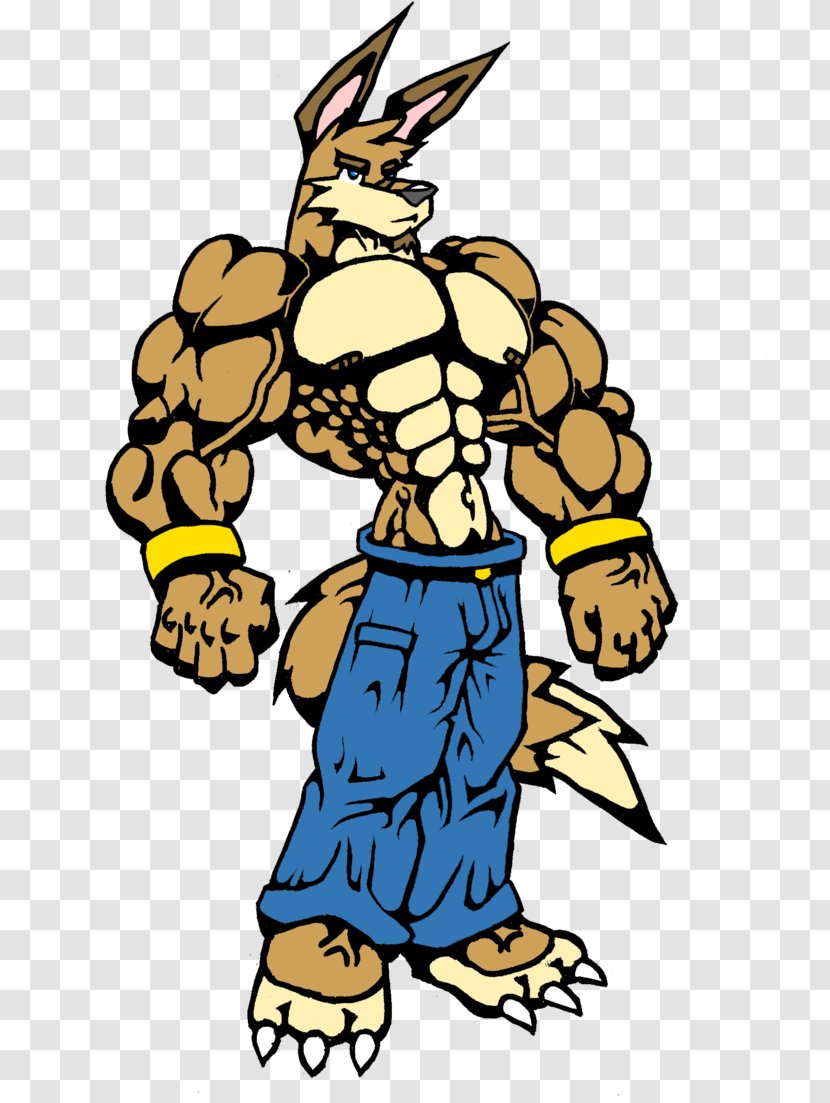 Clip Art Cartoon Product Character - Tree - Muscle Wolf Transparent PNG