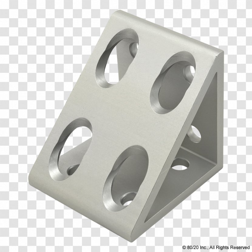 80/20 T-slot Nut Extrusion Angle Bracket Gusset Plate - Hardware - Tamagotchi Connection Corner Shop 2 Transparent PNG