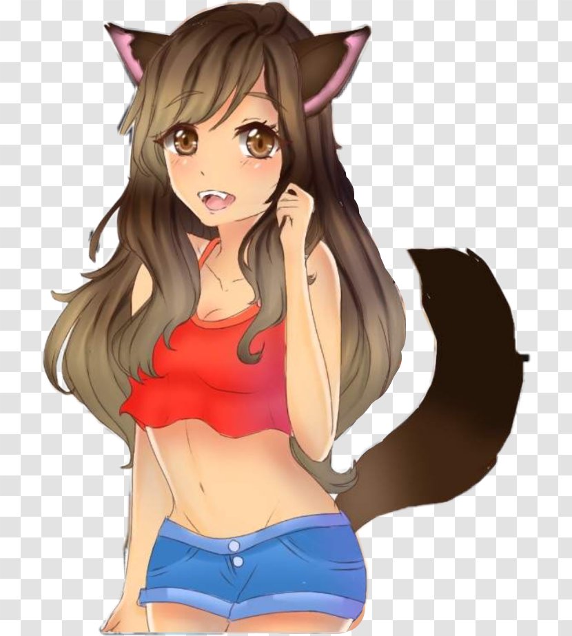 Aphmau Drawing YouTube Fan Art - Silhouette - Youtube Transparent PNG