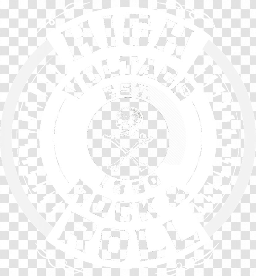 Circle Font - White - Rock N Roll Transparent PNG