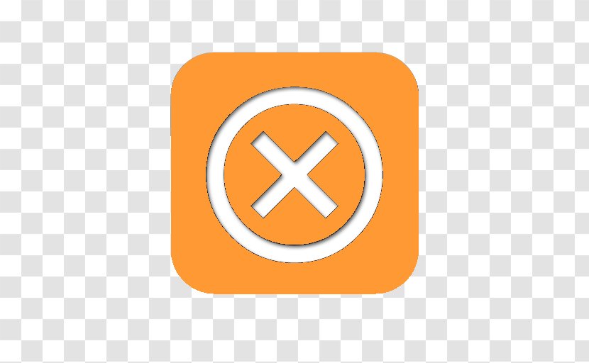 Button - Trademark - Orange Close Transparent PNG