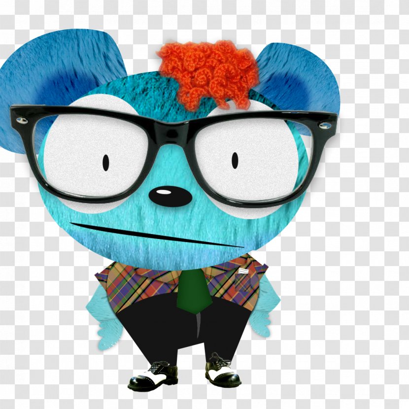 Glasses Animated Cartoon Turquoise - Pimple Transparent PNG