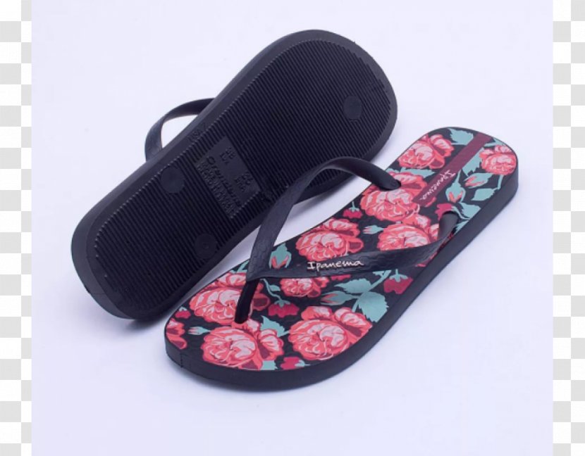 Slipper Flip-flops Ipanema Shoe Sandal - Outdoor -painted Floral Material Transparent PNG