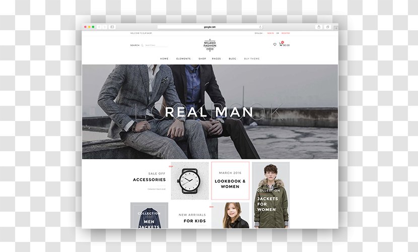 Responsive Web Design PrestaShop WooCommerce Theme Fashion Transparent PNG