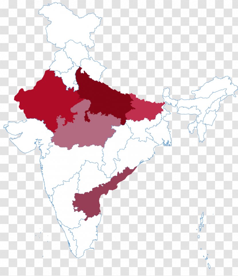 Madhya Pradesh Uttar Chhattisgarh States And Territories Of India Rajasthan - Renewable Energy - Dr. Ambedkar Potho Transparent PNG