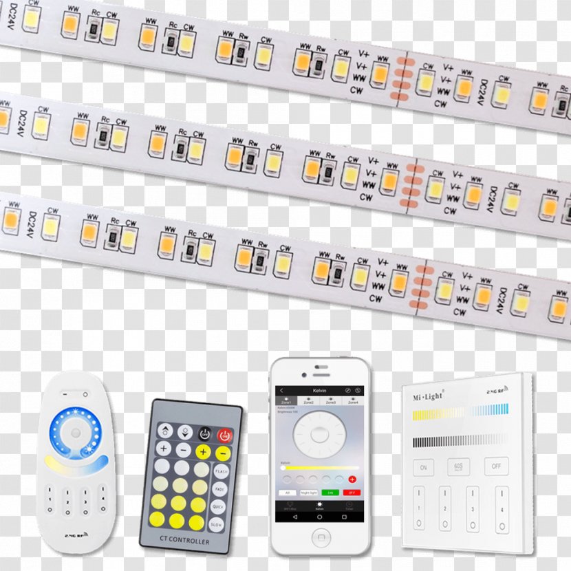 LED Strip Light Light-emitting Diode Interieur Remote Controls - Motion Detection Transparent PNG