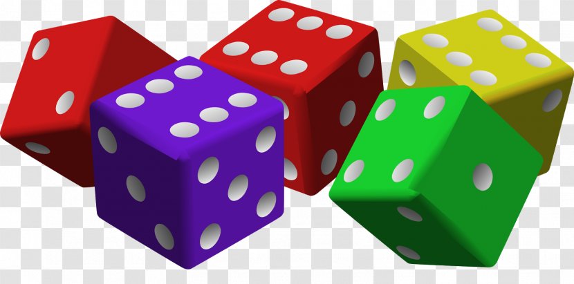 Dice Game Clip Art - Games - Maths Transparent PNG