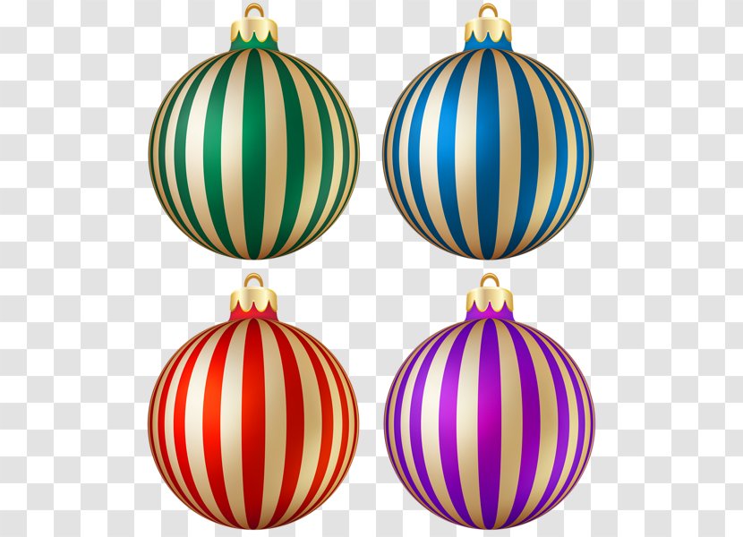 Christmas Ornament Decoration Holiday - Gold Stripes Transparent PNG