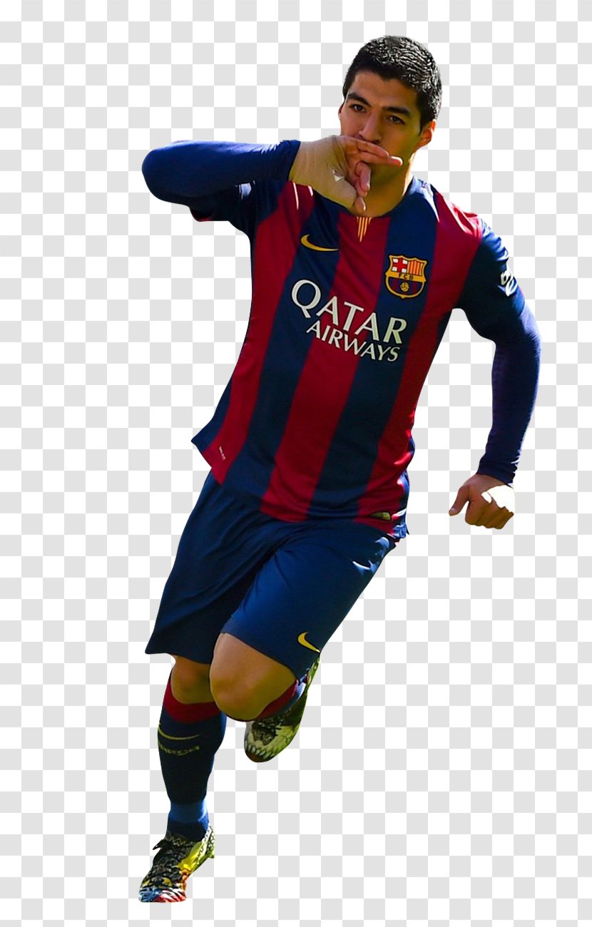 Lionel Messi FC Barcelona Jersey Sport Football Player - Blue - LUIS SUAREZ Transparent PNG