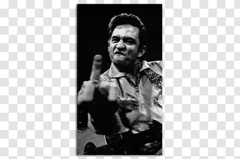 Johnny Cash Middle Finger The At San Quentin Wallpaper - Tree - Frame Transparent PNG