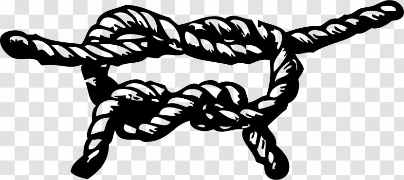 Knot Rope Clip Art - Bowline On A Bight - Nautical Cliparts Transparent PNG