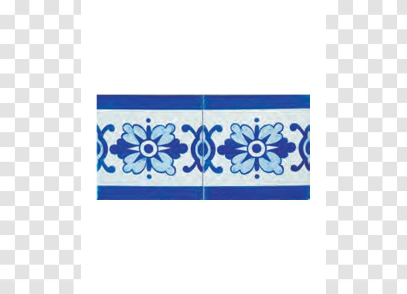 Ceramic Cenefa Baseboard Azulejo Frieze - Electric Blue - Tile Transparent PNG
