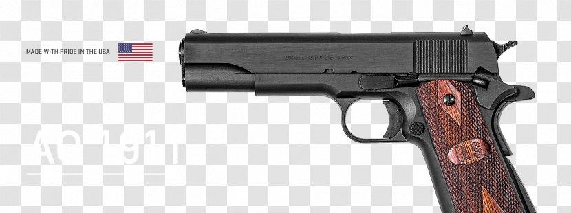 Auto-Ordnance Company M1911 Pistol .45 ACP Firearm - Autoordnance - Ammunition Transparent PNG