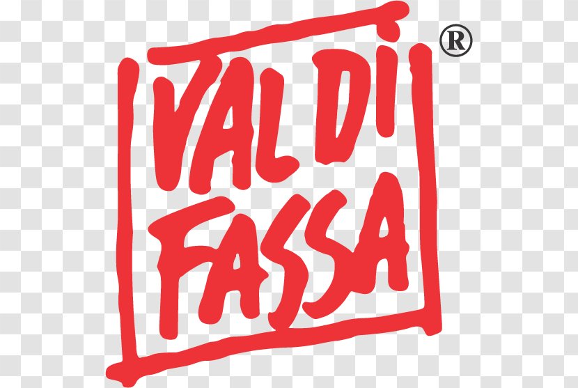 Fassa Valley Marmolada Passo Fedaia Logo Val Di Marathon - Red - Typographic Transparent PNG