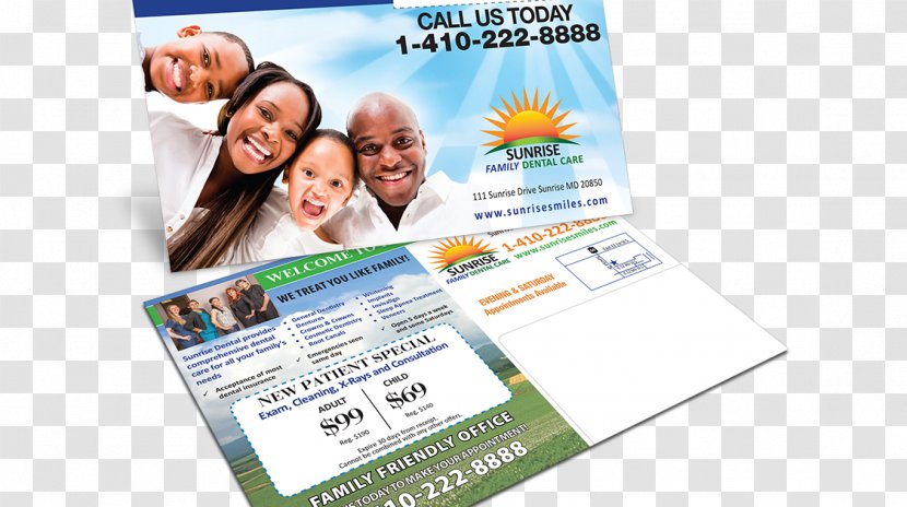 Advertising Post Cards Dentistry Mail - Dentist Transparent PNG