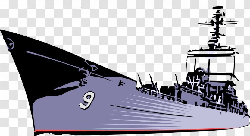 Heavy Cruiser Naval Ship Vector Graphics Clip Art - Submarine Chaser Transparent PNG
