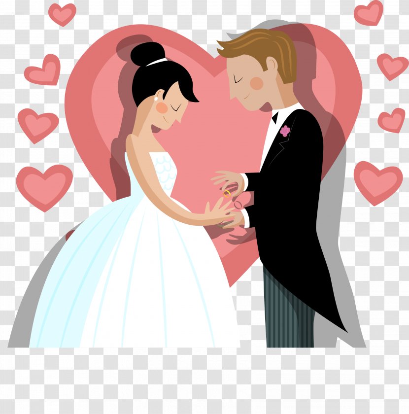 Wedding Invitation Ring Bride Marriage - Tree - Vector Exchange Transparent PNG
