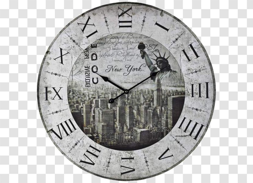 New York City Lowell Circle Clock Font - Xxl - Liberty Transparent PNG
