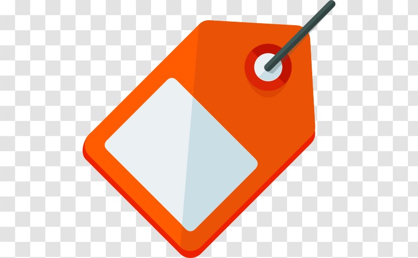 Shopping Commerce Icon - Orange - Tag Transparent PNG