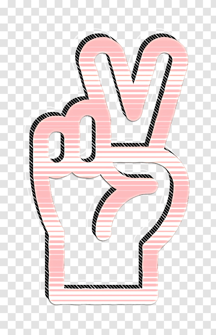 Hand Icon Two Icon Hand Gestures Icon Transparent PNG